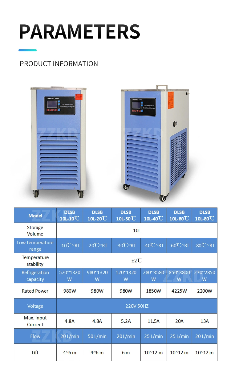 Hypothermia Cryogenic Liquid Circulating Pump for Lab Rotary Evaporator Glass Reactor