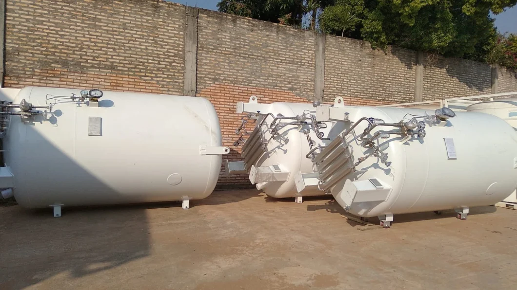 50m3 Vacuum Insulated Cryogenic Liquid CO2 Storage Gas Tank