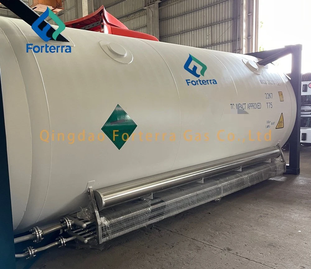 10m3 2.16MPa Cryogenic Liquid CO2 Storage Tank Carbon Steel Pressure Vessel ISO Tank for Liquid Argon CO2